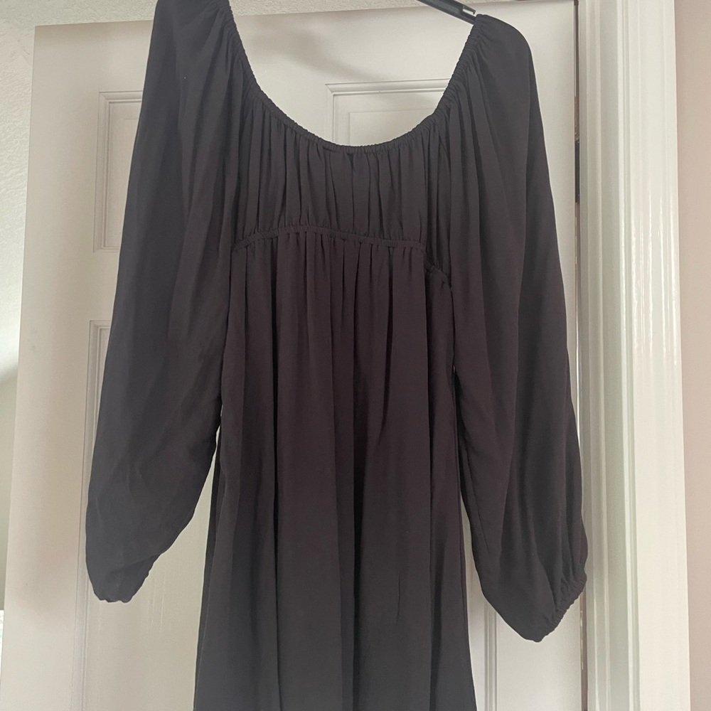 Roxy black summer dress size large fits like medium